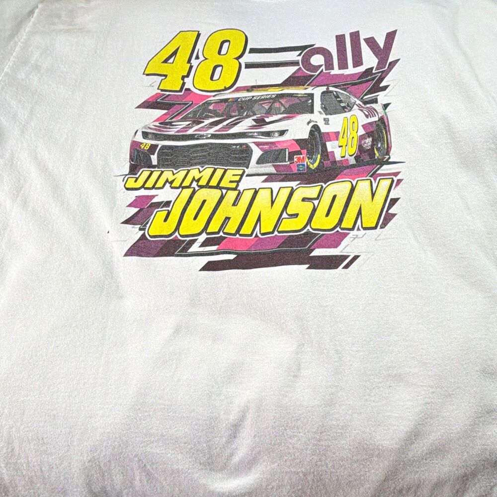 Hendrick Motorsports Jimmie Johnson #48 Ally NASCAR Shirt White 3XL